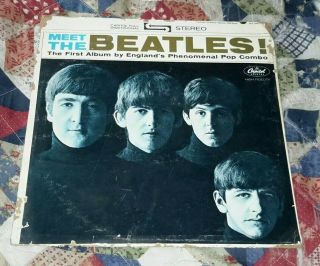 The Beatles " Meet The Beatles " Garage Rock Twist Ultra Rare Vg