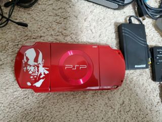 Rare God Of War Red Limited Edition Psp With Accessories