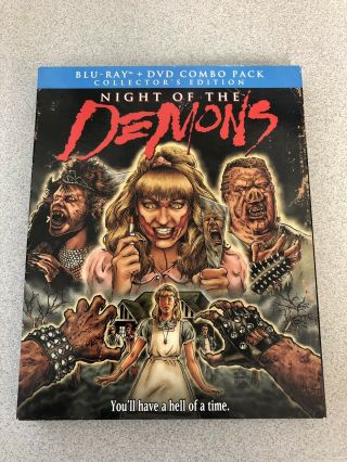 Night Of The Demons - Slipcover Only - Blu - Ray Scream Factory - Oop Rare Horror