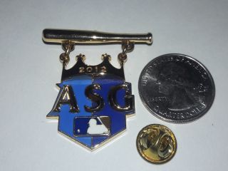 Rare Mlb 2012 All Star Game Press Pin Kansas City Royals Blue