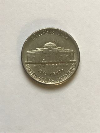 1985 P Large CUD ERROR JEFFERSON NICKEL 5C Extra Metal Coin USA Rare Severe Die 4