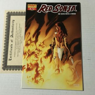 Red Sonja Red Foil High End Variant 10 Dynamite Rare Cover /500