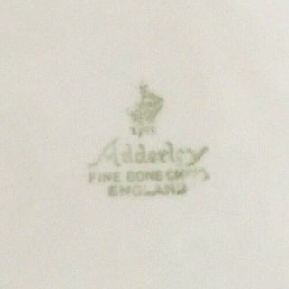 Adderley Bone China CHELSEA Green Vintage Cigarette Box w/ Lid - Rare 4