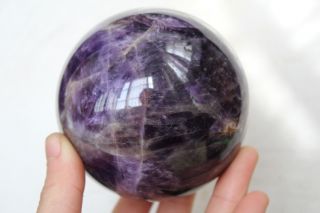909g Rare Natural Dream Amethyst Quartz Crystal Sphere Ball Healing B31