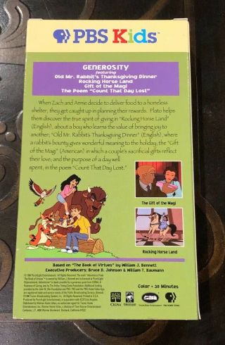 GENEROSITY featuring Old Mr.  Rabbit’s Thanksgiving VHS Adventures: RARE PBS KIDS 2