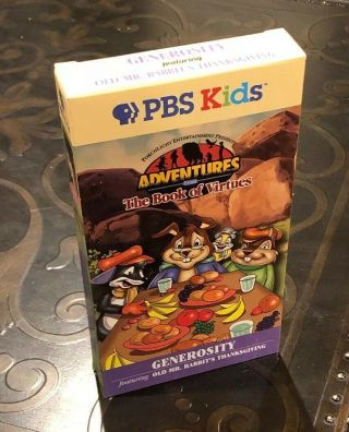 GENEROSITY featuring Old Mr.  Rabbit’s Thanksgiving VHS Adventures: RARE PBS KIDS 5