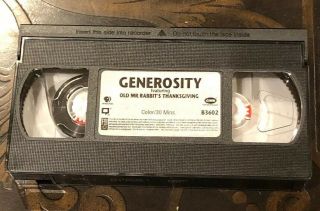 GENEROSITY featuring Old Mr.  Rabbit’s Thanksgiving VHS Adventures: RARE PBS KIDS 7