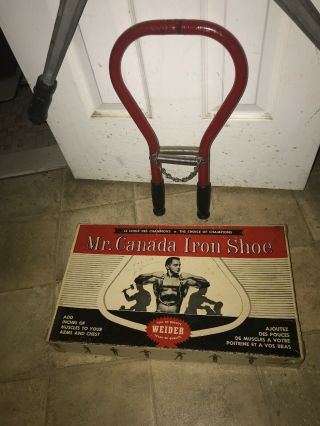 Weider Iron Shoe Vintage Rare With Box