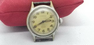 Rare Vintage Swiss Made Hydepark Automatic 17 Jewels Mens Military Watch Running