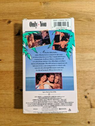 Only You VHS (VHS 1992) Kelly Preston,  Andrew McCarthy,  Helen Hunt - Rare Romcom 2