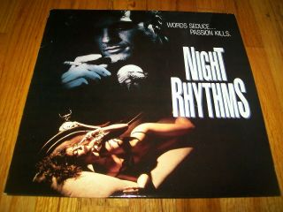 Night Rhythms Laserdisc Ld Unrated A.  Gregory Hippolyte Rare