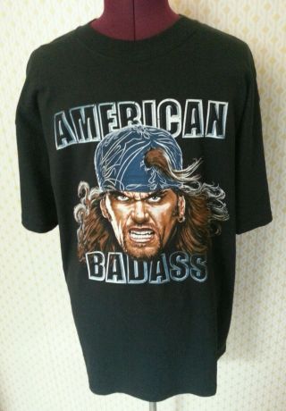 Rare - Vintage Wwf (wwe) T Shirt,  Undertaker,  Attitude Era,  American Bad Ass