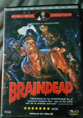 Brain Dead Aka Dead Alive Dvd Pal Rare,  Oop,  Cult Gore Zombies,  Longest Version.