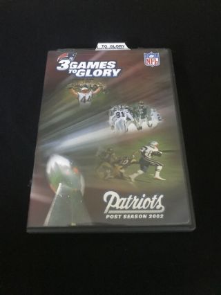 3 Games To Glory (2002) Dvd Oop Rare Nfl England Patriots Bowl