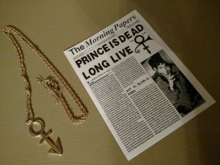 Prince Nude Tour Early Symbol Necklace 1991 Androgyny Rare Dream Factory June 7