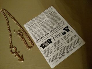 Prince Nude Tour Early Symbol Necklace 1991 Androgyny Rare Dream Factory June 7 2