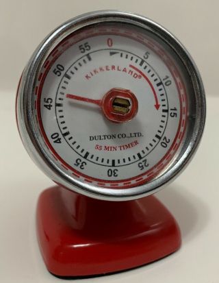 Kikkerland Red Retro 55 Minute Dulton Co.  Timer & Rare