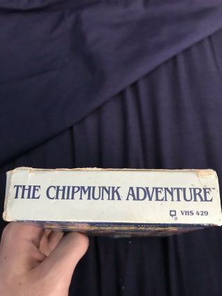 RARE The Chipmunk Adventure Lorimar VHS 5