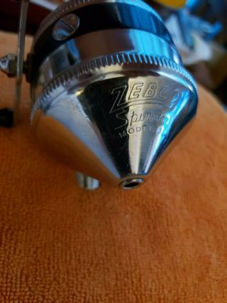 1 - Rare Vintage Collectible Zebco Model - 33 Spinner Fishing Reel W/1 Rivet Usa