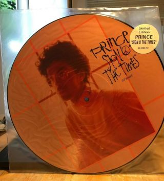 Rare Prince 12 " Vinyl Picture Disc Sign Of The Times Limited Edition