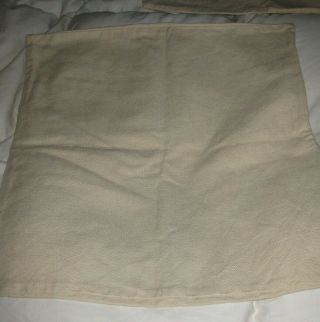 Pottery Barn Ivory Sea Shell Pillow Cover 18 X 18 - Set Of 2 Linen/ Cotton Rare