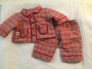 American Girl Rare Bitty Baby Twin Boy Perfectly Plaid Pajamas