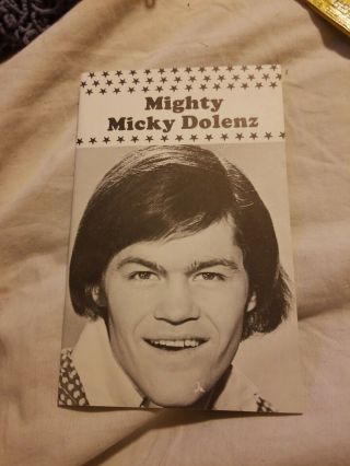 The Monkees Rare 1967 Raybert Program Of Mighty Micky Dolenz