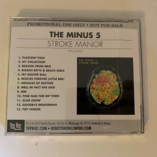 The Minus 5 - Stroke Manor.  Rare 13 - Track Promo Cd 2019