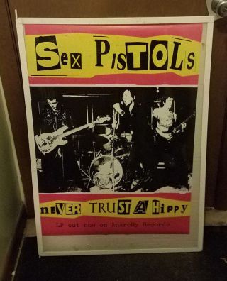 Sex Pistols Poster Rotten Vicious Rare Limited Production