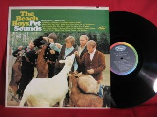 The Beach Boys Pet Sounds Mono Black Label Capitol Lp Record - Rare See