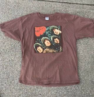 Vtg The Beatles Shirt Rubber Soul 1997 Apple Records Size Xl Rare Wow