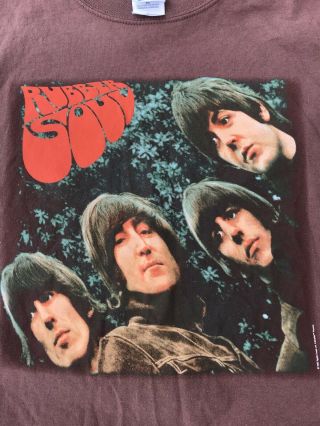 Vtg The Beatles Shirt RUBBER SOUL 1997 APPLE RECORDS SIZE XL Rare Wow 2