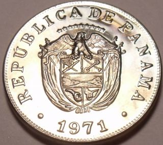 Rare Proof Panama 1971 5 Centesimos 10,  696 Minted Struck In San Francisco Fr/shi