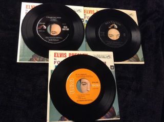 Elvis Presley 45 Epa - 4368 Follow That Dream Rare Orange Dos Dot 3 Variations Nm