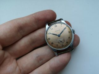 1956 Rare Collectible Ussr Watch Pobeda Copper Dial Serviced