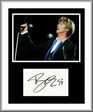 David Bowie - Rock Legend - Rare Hand Signed Autograph
