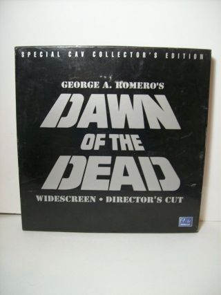 Dawn Of The Dead Special Cav Collector’s Edition Box Set Laserdisc - Rare