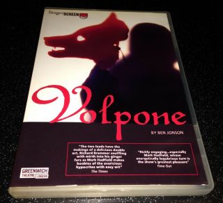 Volpone Dvd Rare Oop Authentic Stage On Screen Ntsc All - Region Ben Jonson