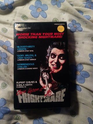 Once Upon A Frightmare Big Box Vhs Monterey Rare Horror