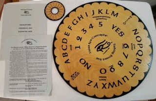 Third Eye Concepts Ouija Spirit Board & Planchette Round Rare 1991