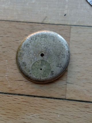 Movado Vintage Mens Rare Watch Dial 27.  5 Mm