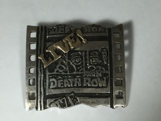 Rare Live From Death Row Sterling Silver.  925 & 14k Gold Film Strip Brooch Pin