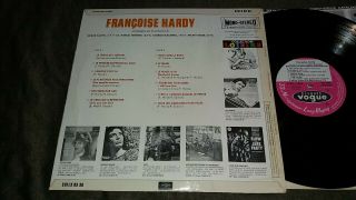 1960s French Vogue CLVLX 83 30 ed1 STEREO Francoise Hardy: Le Palmares.  RARE 2