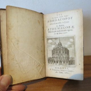 1682 - Athenagoras - Philosophi Atheniensis Opera - Rare Book,  Greek & Latin