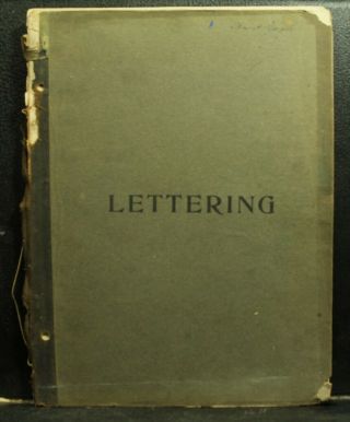 The Theory And Practice Of Lettering Rare Antique Old Book Engineers Draftsmen