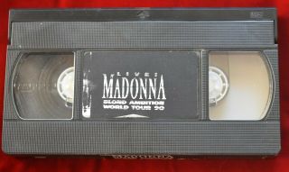 Madonna Blond Blonde Ambition 1990 Tour Blank Vhs Rare Collectors Video Tape