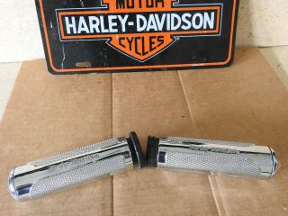 Harley Davidson Vrsca Vrsc Vrod V - Rod Knurled Hand Grips Rare