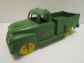 Rare 1956 Marx Mechanical Farm Play Set Large Green Pick Up Truck