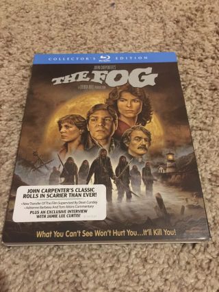 The Fog - Scream Factory Blu - Ray Slipcover Only - Rare Oop Horror 80s Bluray
