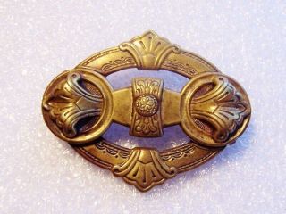 Antique Victorian Double PHOTO Memory PIN BROOCH swivel top rare form 2
